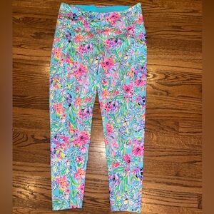 Lilly Pulitzer x Meryl High Rise Leggings Amalfi Blue Alligator Isle UPF50